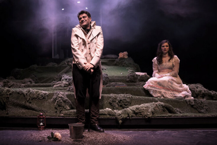 Κώστας Φαλελάκης &amp; Ευγενία Δημητροπούλου στην παράσταση «Περηφάνια και προκατάληψη» στο θέατρο Αλκυονίς