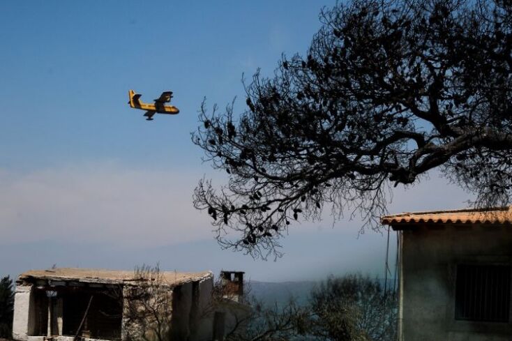 Πυρκαγιά σε δασική έκταση στην Κορινθία 