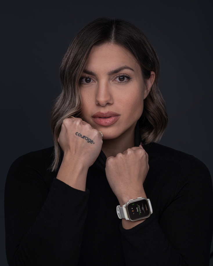 Η Σοφία Παππά με Garmin Smartwatch 