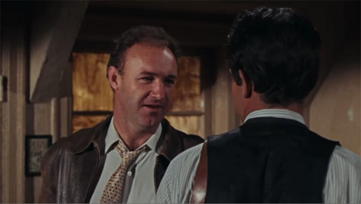 Ο Τζιν Χάκμαν με τον Γουόρεν Μπίτι στην ταινία «Μπόνι και Κλάιντ»