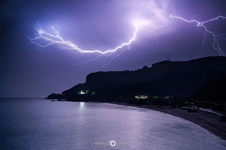 Η κακοκαιρία Genesis απλώνεται απειλητικά πάνω από τη Σάμο