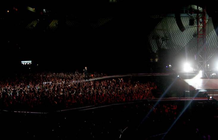 Στιγμιότυπο από συναυλία του George Michael στο ΟΑΚΑ