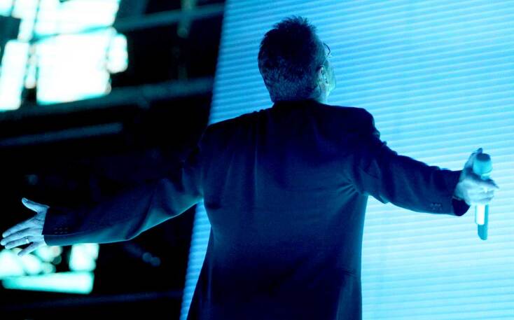 Στιγμιότυπο από συναυλία του George Michael στο ΟΑΚΑ