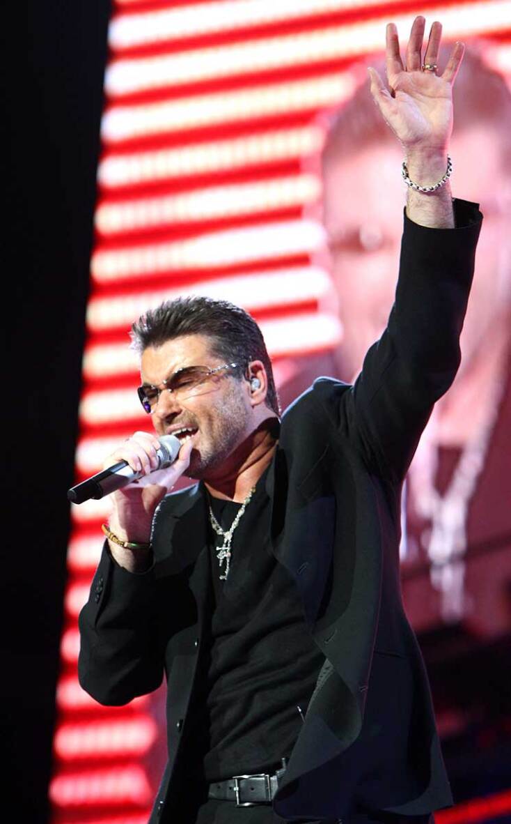 Στιγμιότυπο από συναυλία του George Michael στο ΟΑΚΑ