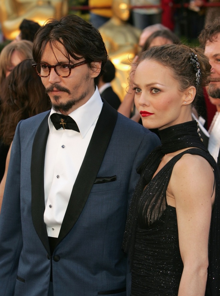 Ο ηθοποιός Johnny Depp με την ηθοποιό και πρώην σύντροφό του Vanessa Paradis