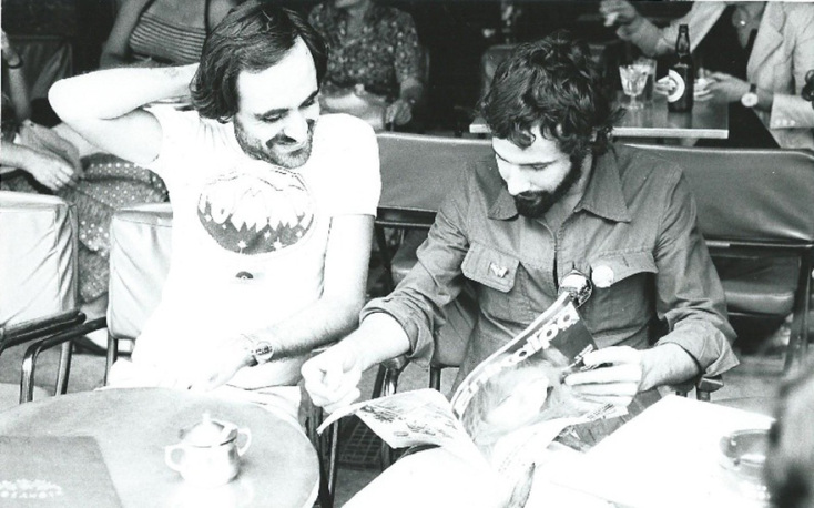 Ο Γιάννης Πετρίδης με τον Cat Stevens