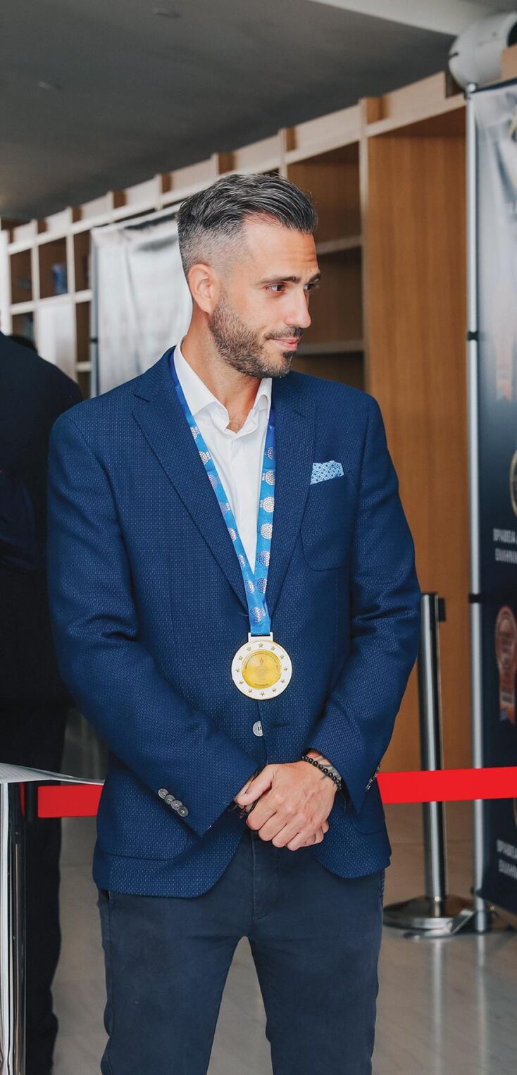 Ο Γιώργος Τσούλης στη βράβευσή του ως «Chef της Χρονιάς»