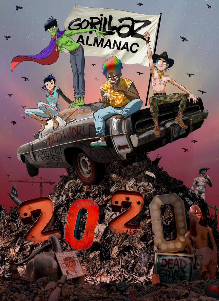 Το εξώφυλλο του κόμικ Almanac των Gorillaz