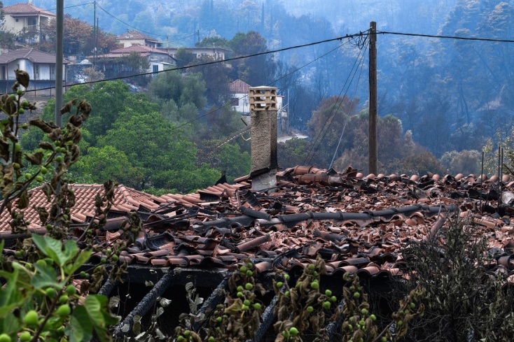 Φωτιές: Στιγμιότυπο από την επόμενη ημέρα της φωτιάς στη Γορτυνία