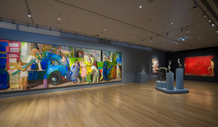 Άποψη του τρίτου ορόφου του Μουσείου Γουλανδρή