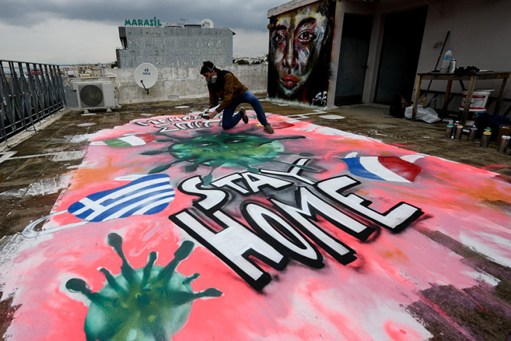 Γκράφιτι για κορωνοϊό