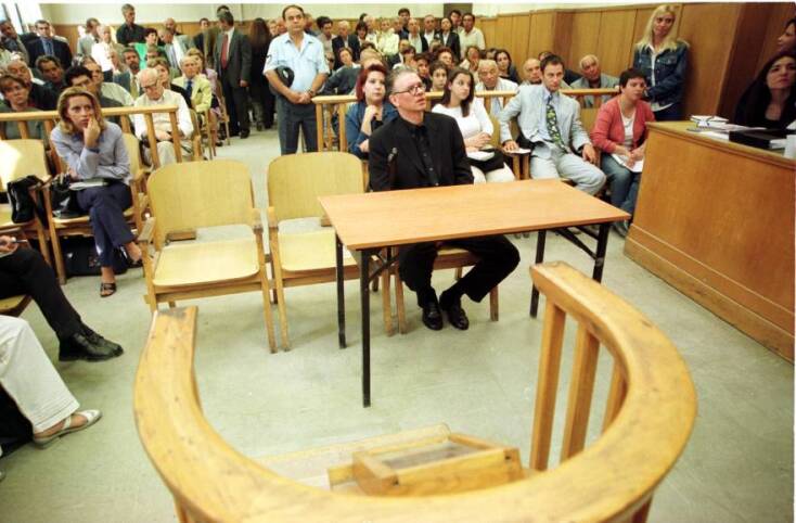 Ο Γρηγόρης Κούλας στη δίκη για τη δολοφονία της γυναίκας του, Άντας Σίμου