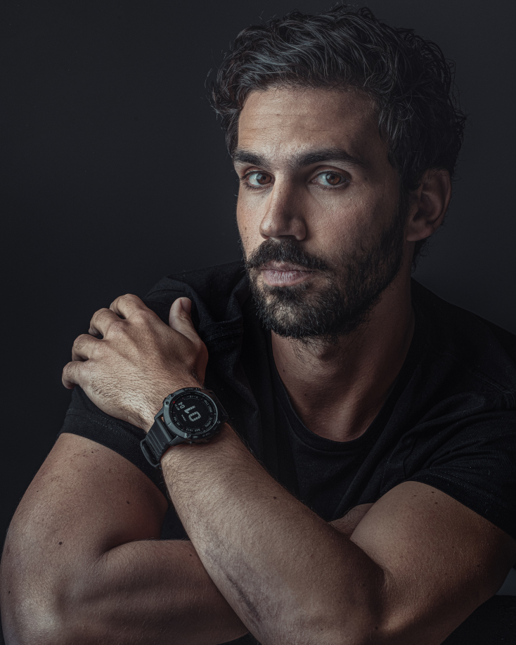 Ο Γιώργος Λέντζας με το Garmin Smartwatch 