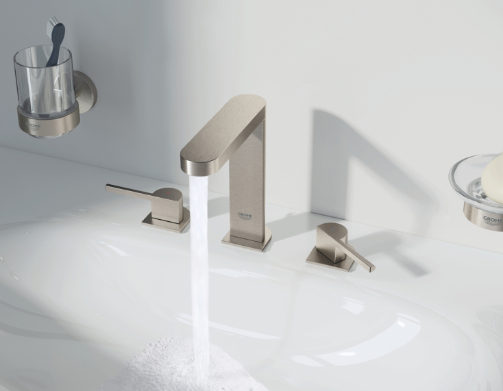 Η αναβαθμισμένη συλλογή μπάνιου GROHE Plus προσφέρει απόλαυση υψηλής αισθητικής και ταυτόχρονη εξοικονόμηση νερού και ενέργειας.