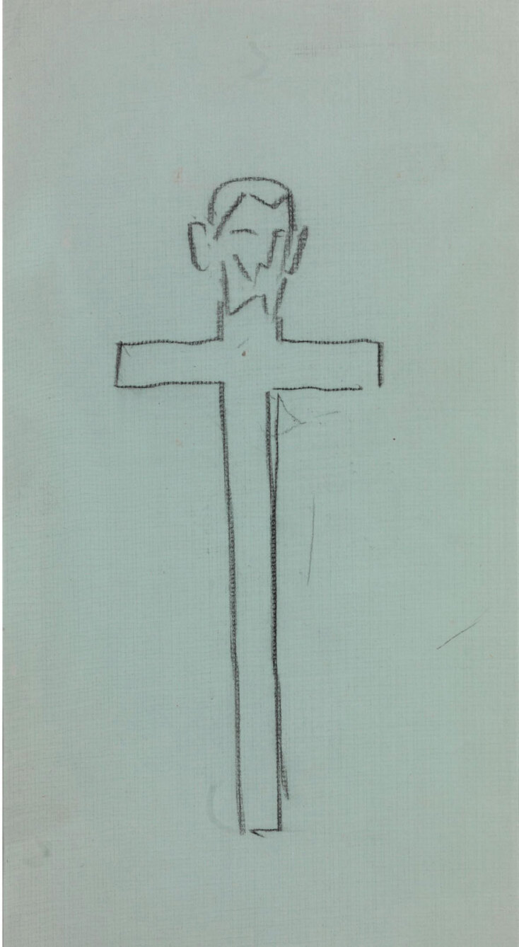 Γιαννούλης Χαλεπάς [Σχέδιο Σταυρού], Μαύρο μολύβι σε μονόφυλλο, 1930-38. Ιδιωτική συλλογή