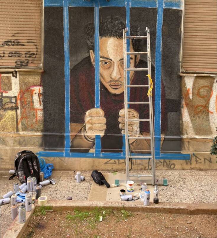 Το νέο graffiti του Hambas στον Άγιο Παντελεήμονα