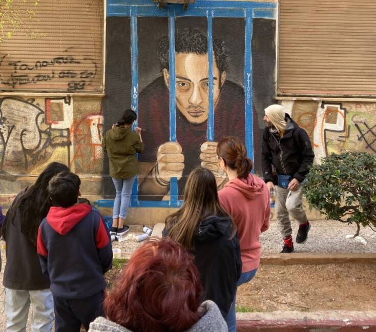 Το νέο graffiti του Hambas στον Άγιο Παντελεήμονα