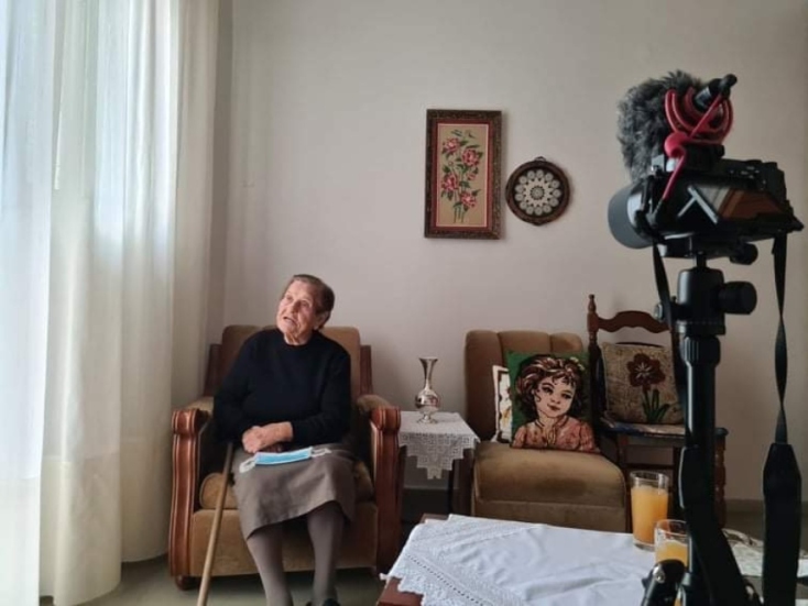 Η κα Παναγιώτα  που γεννήθηκε το 1924 από το Λυκούδι Ελασσόνας