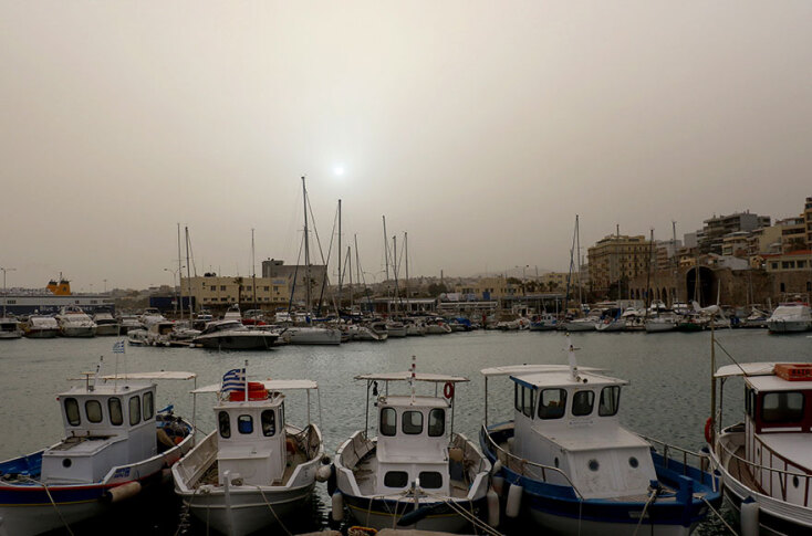Αφρικανική σκόνη στο Ηράκλειο Κρήτης