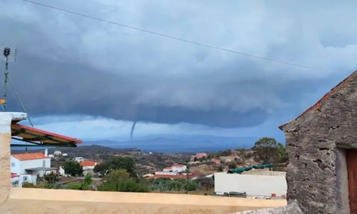 Σχηματίστηκε υδροσίφωνας στα Κύθηρα