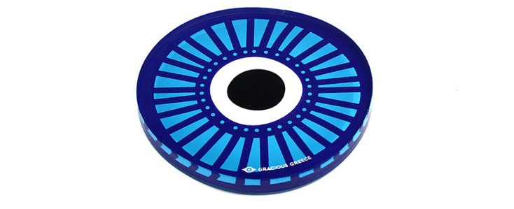 Gracious Greece Coaster Evil Eye