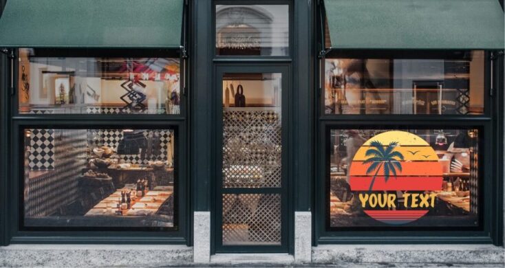 Διακοσμητικά αυτοκόλλητα βιτρίνας urbanstickers.gr