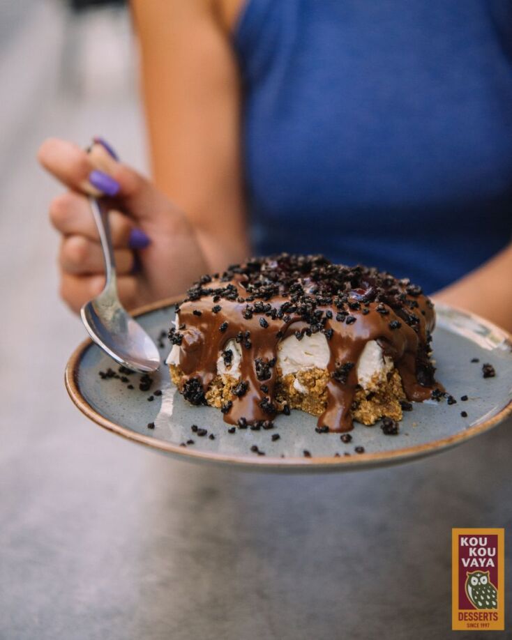 Cheesecake με σοκολάτα