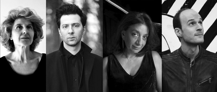 Η Δανάη Καρά, ο Βασίλης Βαρβαρέσος, η Αλεξάνδρα Παπαστεφάνου και ο Γιώργος Φράγκος.