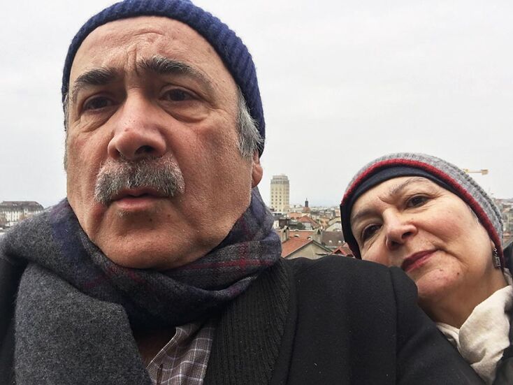 Ο Λάκης Λαζόπουλος με τη γυναίκα του, Τασούλα