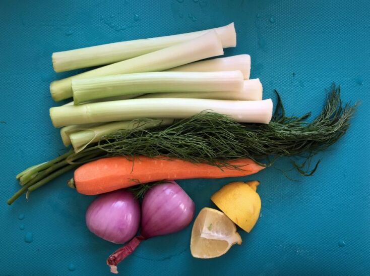 Υλικά για το πρασόρυζο