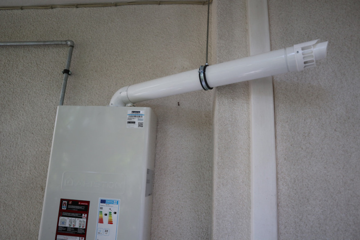 ΕΔΑ Αττικής / Έξοδος απαγωγής καυσαερίων