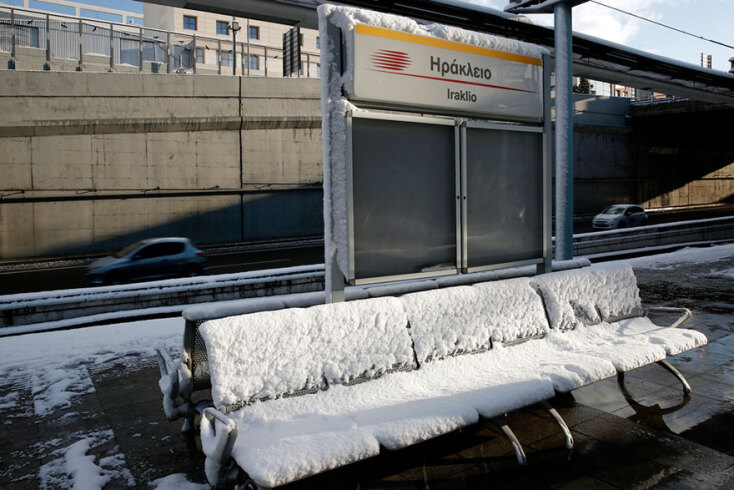 Χιόνισε στην Αττική