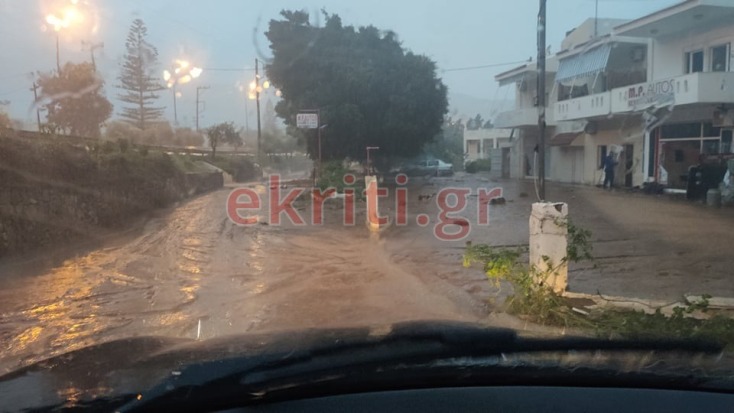 Κακοκαιρία στο Ηράκλειο Κρήτης