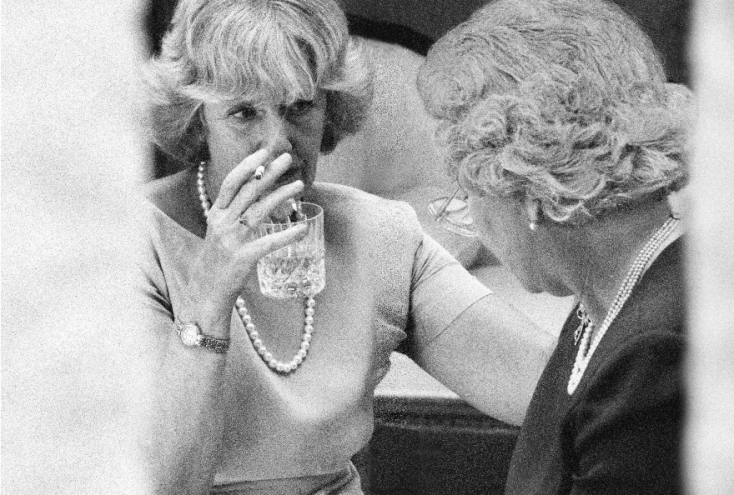 Alison Jackson, "Το ποτό της Βασίλισσας και της Καμίλλα"