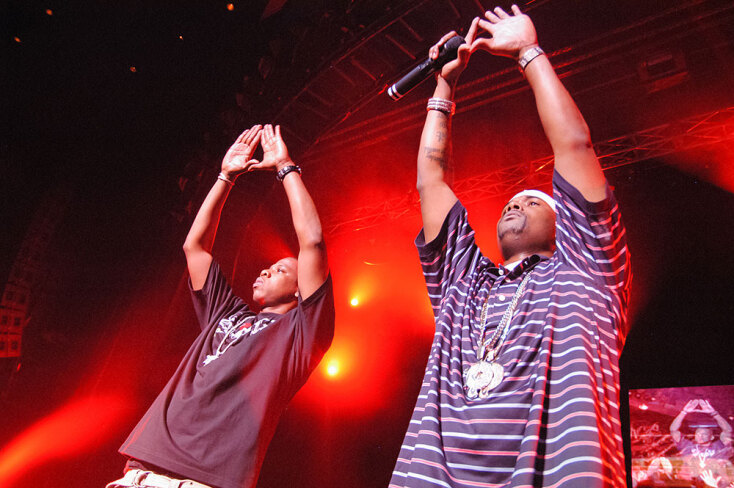 Στιγμιότυπο από τη συναυλία του Jay Z στην Αθήνα τον Σεπτέμβριο του 2006