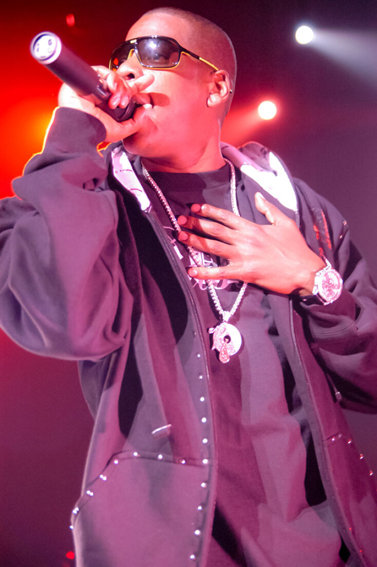 Στιγμιότυπο από τη συναυλία του Jay Z στην Αθήνα τον Σεπτέμβριο του 2006