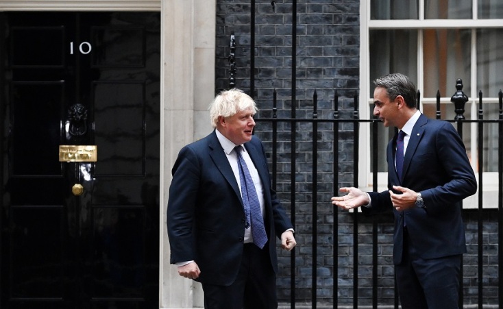Συνάντηση Μητσοτάκη - Τζόνσον στο Λονδίνο
