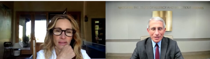 Ο επιδημιολόγος Άντονι Φάουτσι έδωσε συνέντευξη στην Τζούλια Ρόμπερτς