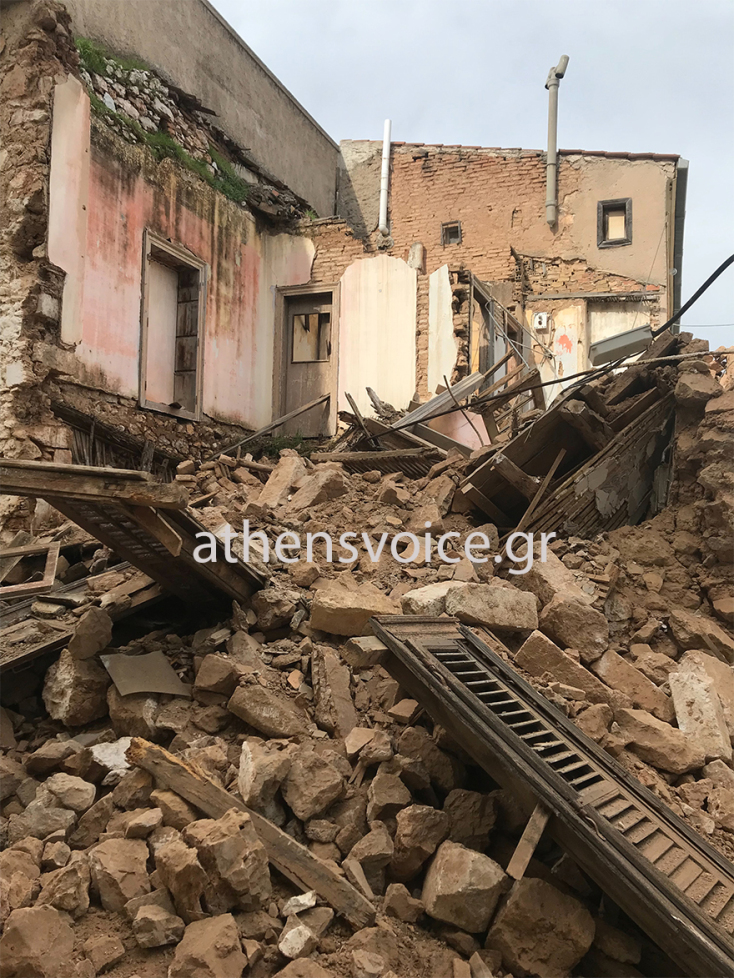 Κατάρρευση κτιρίου στην Πνύκα