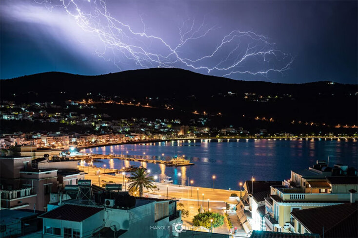Άστραψε και βρόντηξε στη Σάμο, καθώς η κακοκαιρία Genesis πέρασε από το νησί