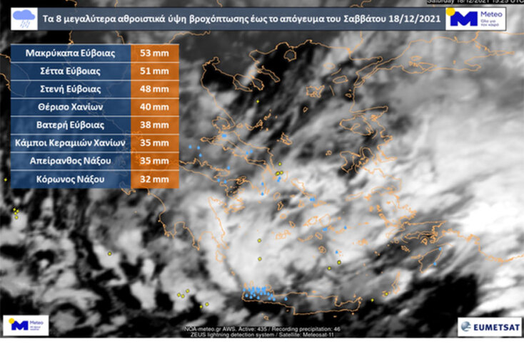 Οι περιοχές στην Ελλάδα που έβρεξε περισσότερο - Βροχές και χιόνια έφερε η κακοκαιρία «Κάρμελ»