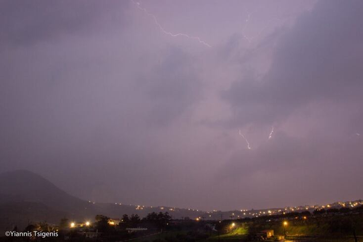 Κεραυνοί στην Κρήτη