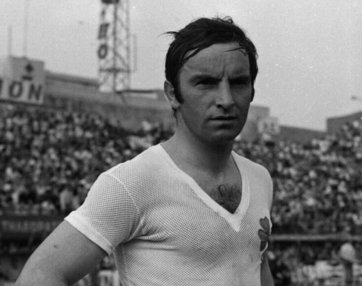 Ο Αριστείδης Καμάρας στο Γουέμπλεϊ του 1971 με τη φανέλα του Παναθηναϊκού