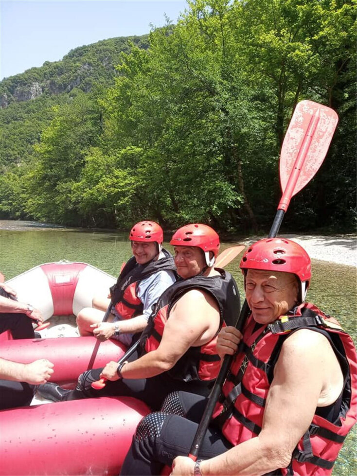 Για ράφτινγκ στον Βοϊδομάτη ποταμό πήγε ο Κώστας Καραμανλής