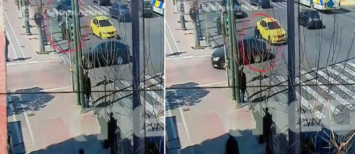 Τροχαίο στη Βουλή: Διαφορετική κάμερα ασφαλείας κατέγραψε καρέ καρέ τι συνέβη, με το νέο βίντεο ντοκουμέντο να δίνεται στη δημοσιότητα