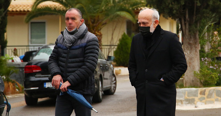 Νεκροταφείο Καισαριανής.Κηδεία Αντώνη Καλογιάννη.Γιώργος Λιάνης 