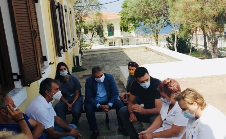 Επίσκεψη υπουργού Υγείας, Βασίλη Κικίλια, στο Κέντρο Υγείας Πύλου