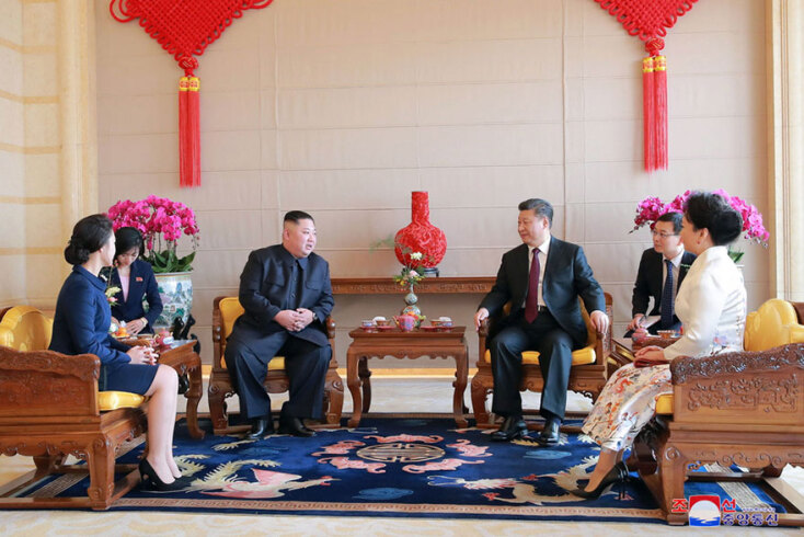 Συνάντηση Κιμ Γιονγκ-ουν με Σι Τζινπίνγκ