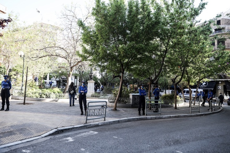 Επιχείρηση της Αστυνομίας στην πλατεία Αγίου Γεωργίου στην Κυψέλη