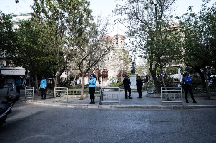 Επιχείρηση της Αστυνομίας στην πλατεία Αγίου Γεωργίου στην Κυψέλη